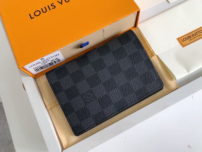 Card holder Louis Vuitton card holder Black Size 10x14cm