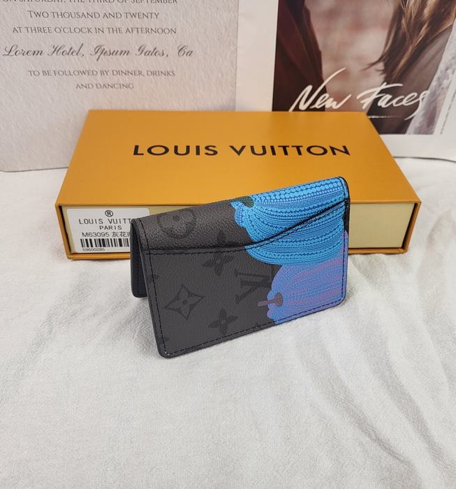 Card holder Louis Vuitton card holder Black Size 10x20x2cm