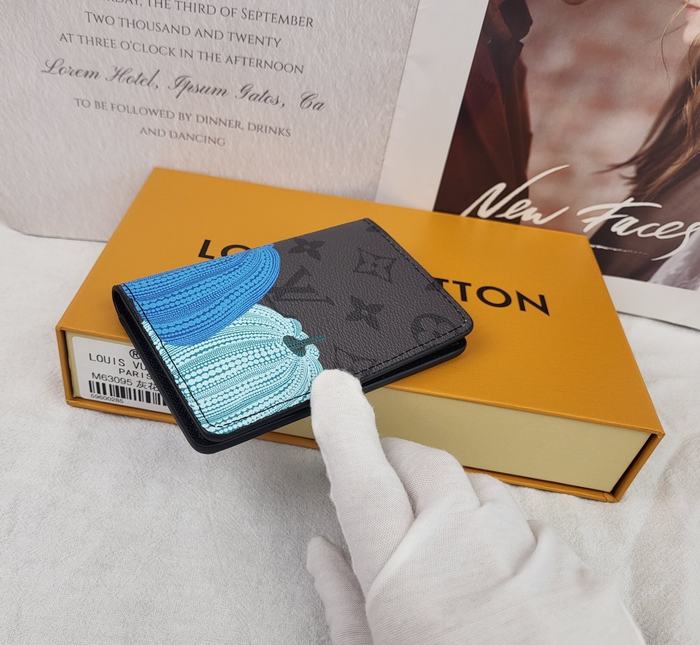 Card holder Louis Vuitton card holder Black Size 10x20x2cm