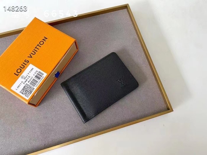 Card holder Louis Vuitton card holder Black Size 12x8cm