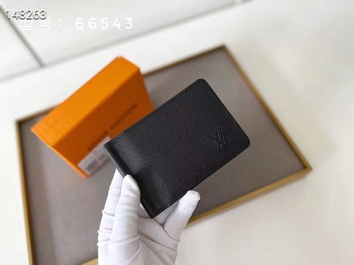 Card holder Louis Vuitton card holder Black Size 12x8cm
