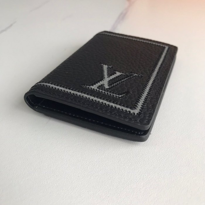 Card holder Louis Vuitton card holder Black Size 7.5x11cm