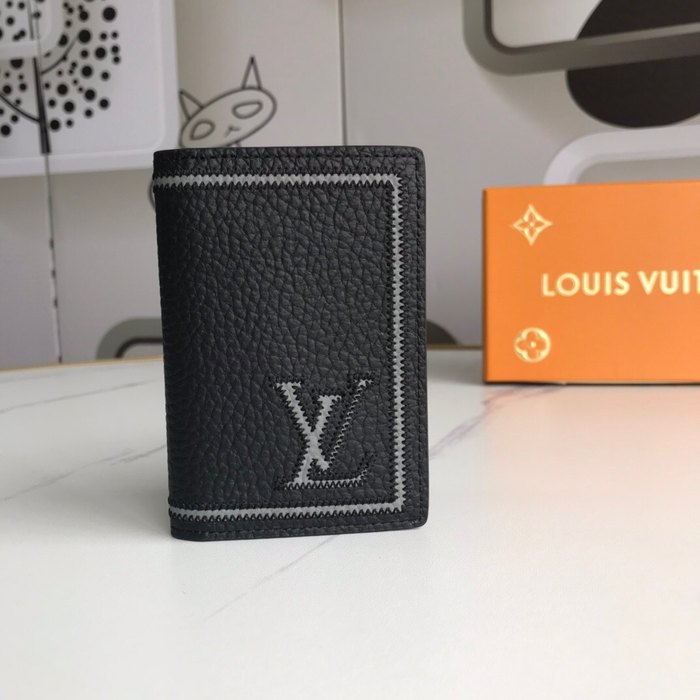 Card holder Louis Vuitton card holder Black Size 7.5x11cm