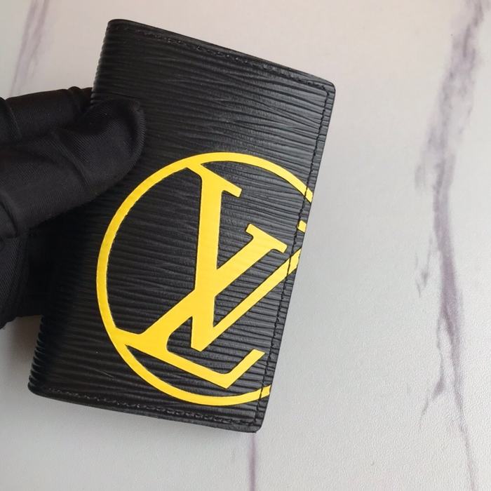 Card holder Louis Vuitton card holder Black Size 8x11x1cm