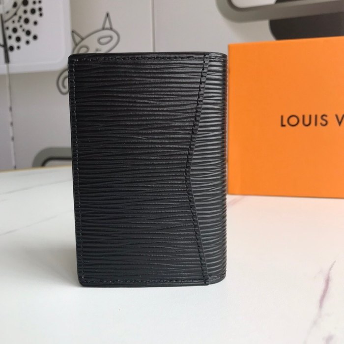 Card holder Louis Vuitton card holder Black Size 8x11x1cm