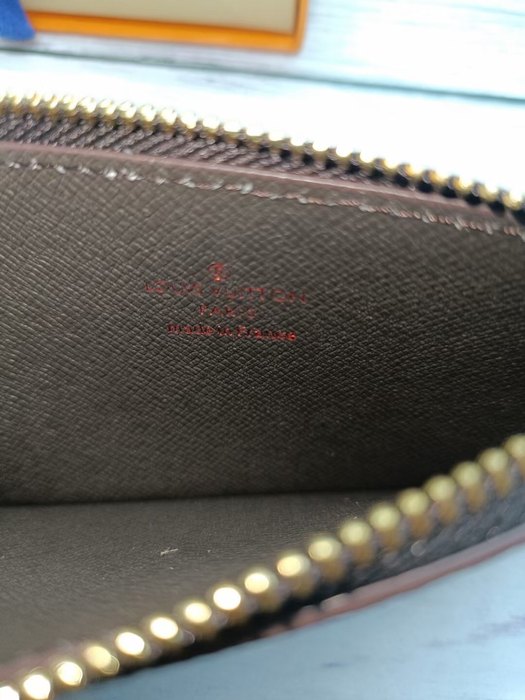 Card holder Louis Vuitton card holder Black Size 8x14.5x1