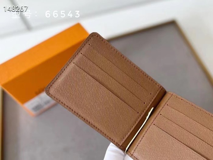 Card holder Louis Vuitton card holder Brown Size 12x8cm 001