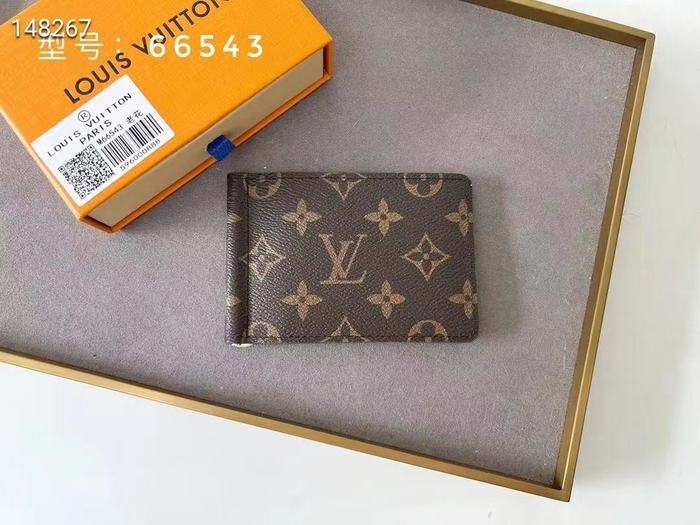 Card holder Louis Vuitton card holder Brown Size 12x8cm 001