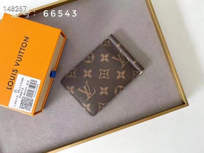 Card holder Louis Vuitton card holder Brown Size 12x8cm 001