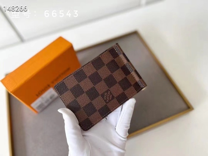 Card holder Louis Vuitton card holder Brown Size 12x8cm