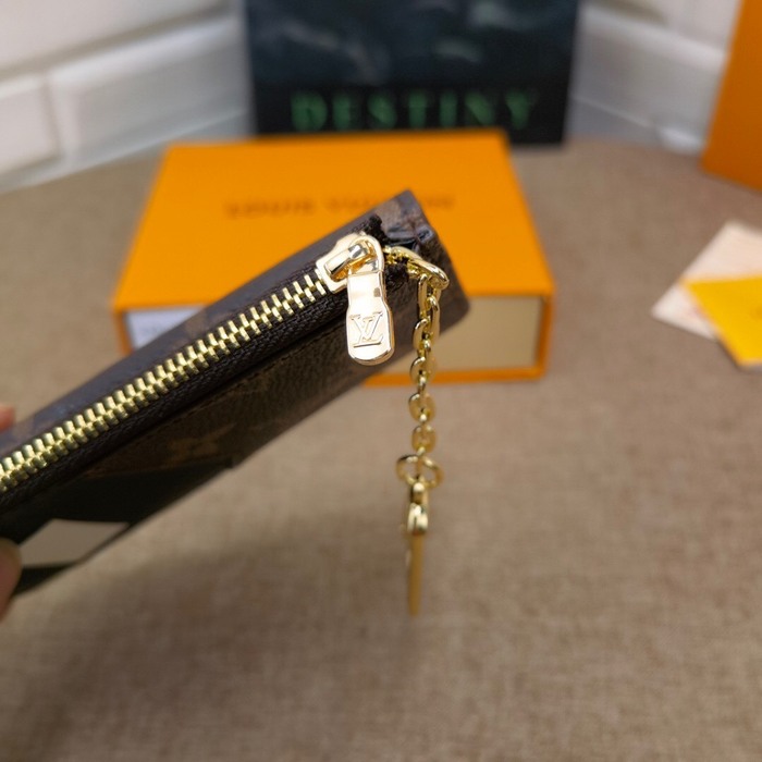 Card holder Louis Vuitton card holder Brown Size 13x9.5x2.5cm