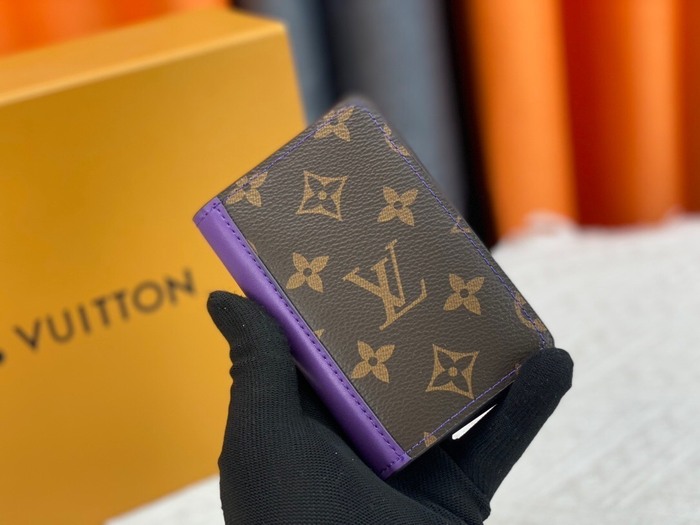 Card holder Louis Vuitton card holder Brown Size 7.5x11x1cm