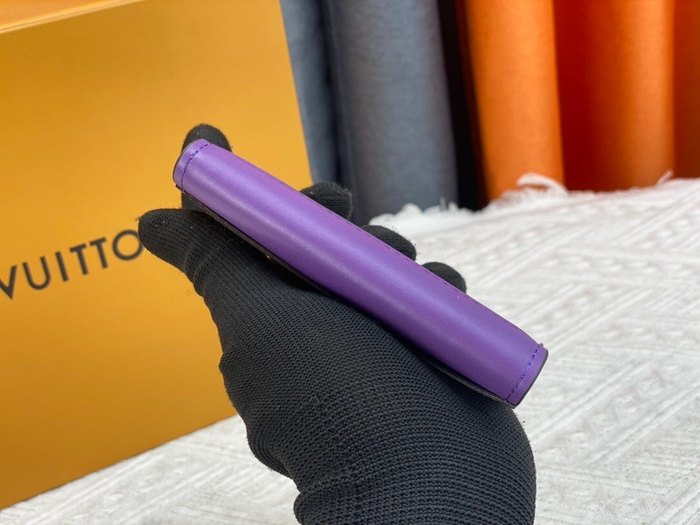 Card holder Louis Vuitton card holder Brown Size 7.5x11x1cm