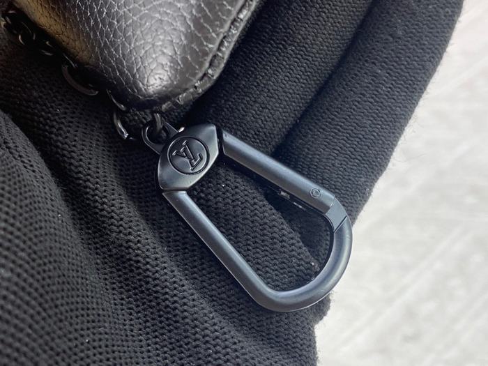 Card holder Louis Vuitton zippered card holder Black Size 12x7cm