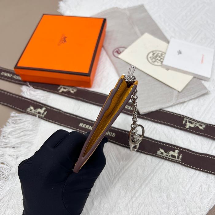 Card holder Tan Size 11.9x8.3cm