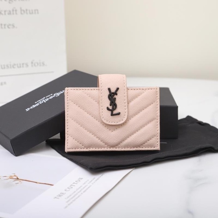 Card holder YSL card holder Beige Size 11x7x2cm