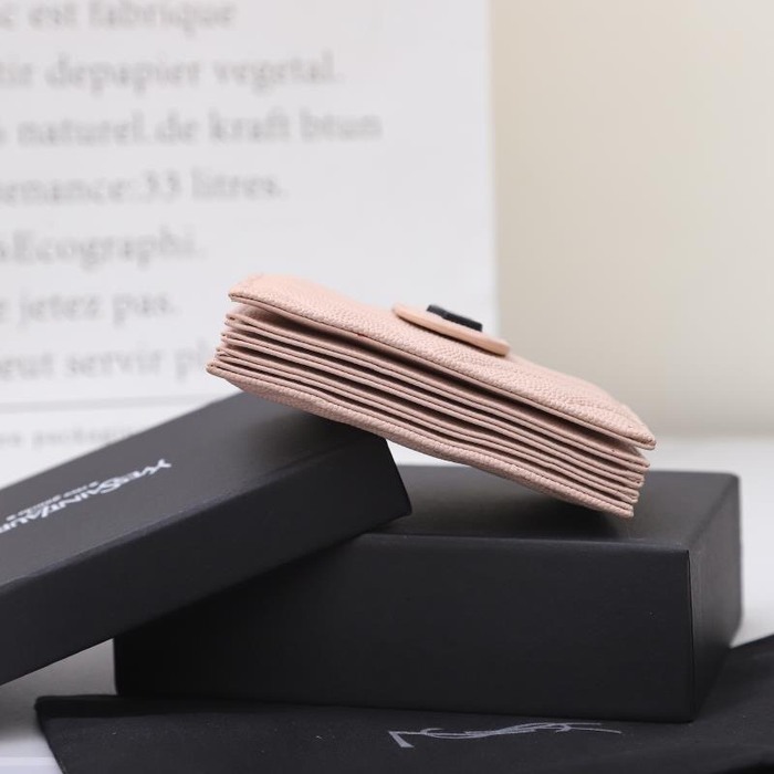 Card holder YSL card holder Beige Size 11x7x2cm