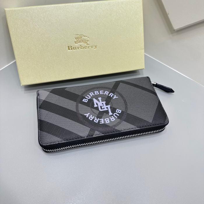 Clutch bag Burberry zip around wallet Black Size 19x10cm