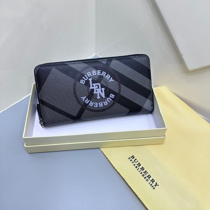 Clutch bag Burberry zip around wallet Black Size 19x10cm