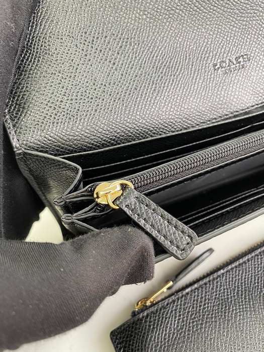 Clutch bag Coach envelope multifunction wallet with coin pouch Brown Size 20x10x4cm