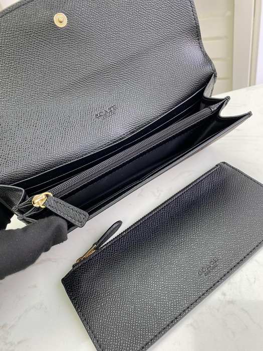 Clutch bag Coach envelope multifunction wallet with coin pouch Brown Size 20x10x4cm