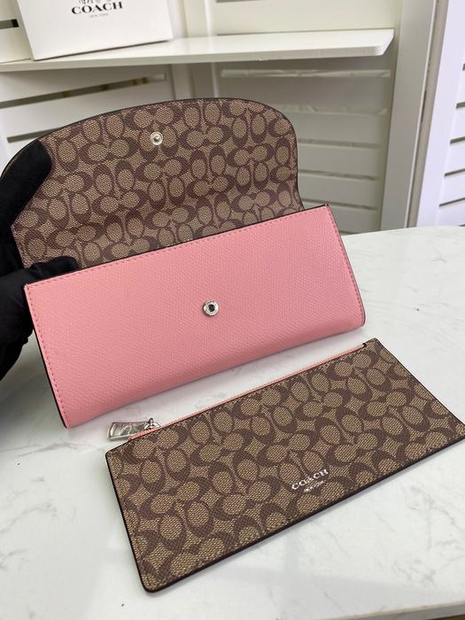 Clutch bag Coach multi card envelope style with coin pouch Beige Size 20x10x4cm