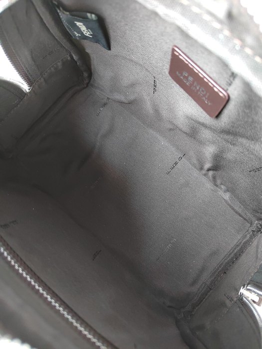 Clutch bag Fendi cosmetic pouch Brown Size 25x17x13cm