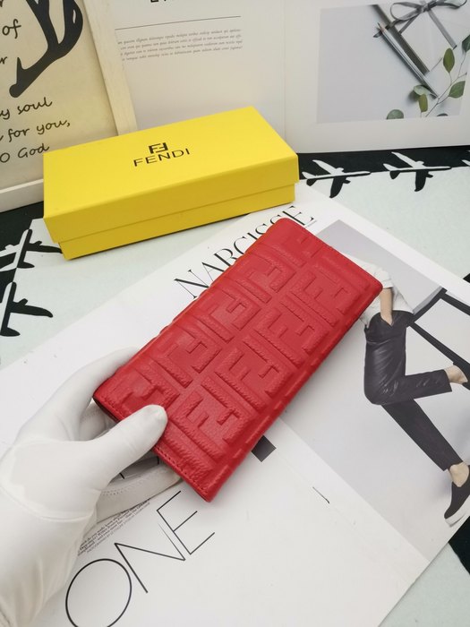 Clutch bag Fendi long clutch wallet Red