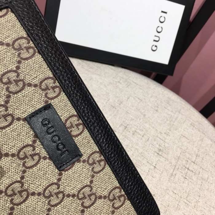 Clutch bag Gucci zip around Beige Size 19x10cm