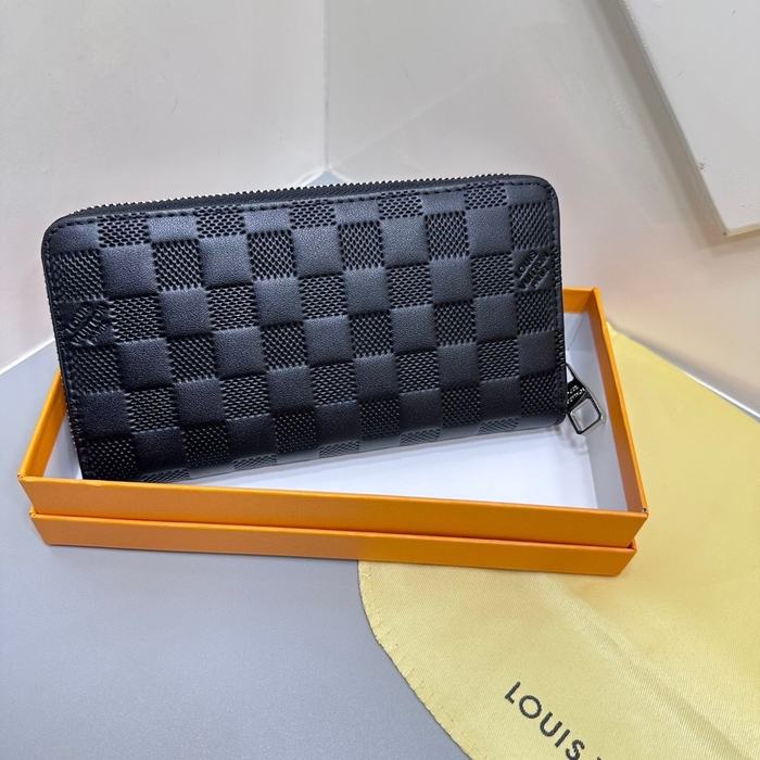 Clutch bag Louis Vuitton Damier Graphite Zippy Wallet Black Size 19x10cm
