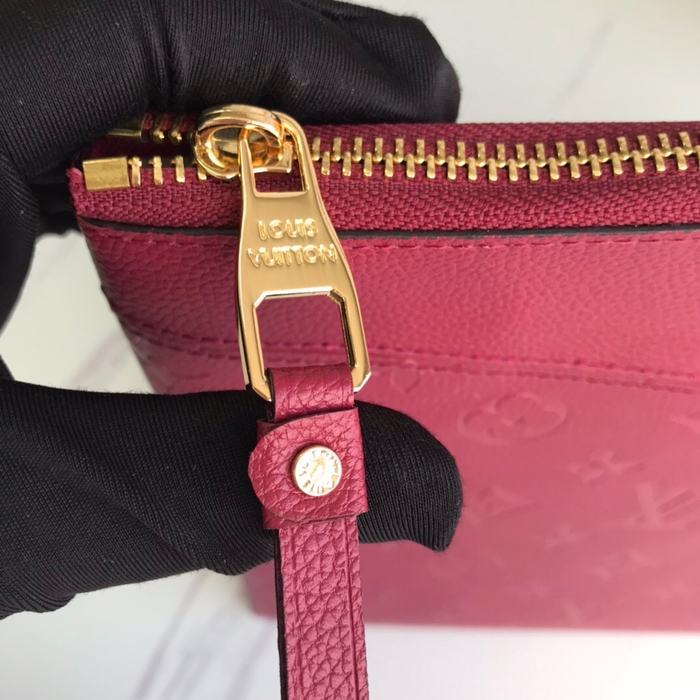 Clutch bag Louis Vuitton Monogram Empreinte Burgundy Size 29.5x21
