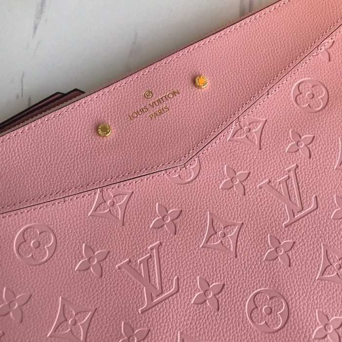 Clutch bag Louis Vuitton Monogram Empreinte Tan Size 29.5x21