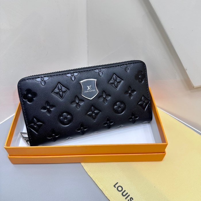 Clutch bag Louis Vuitton Zippy Wallet Black Size 19x10cm