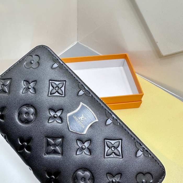 Clutch bag Louis Vuitton Zippy Wallet Black Size 19x10cm