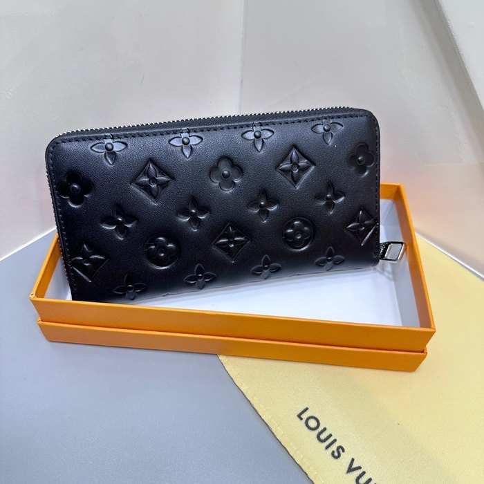 Clutch bag Louis Vuitton Zippy Wallet Black Size 19x10cm