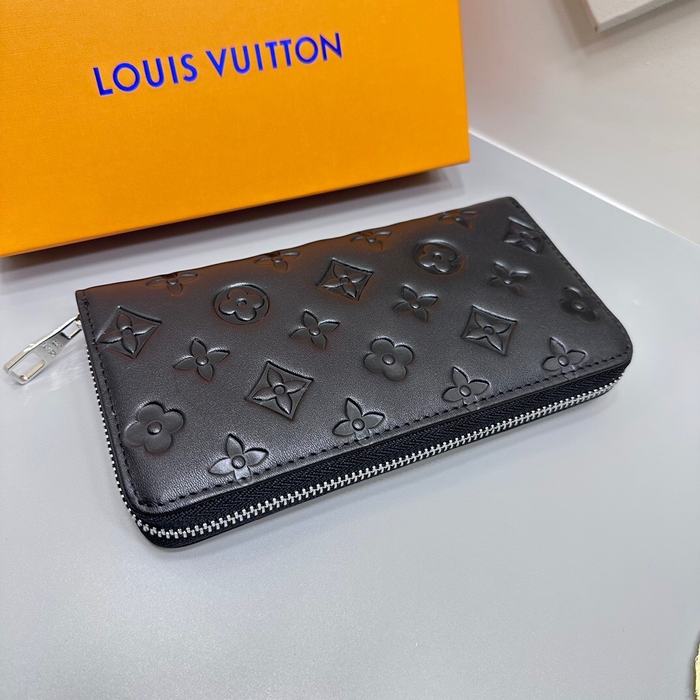 Clutch bag Louis Vuitton Zippy Wallet Black Size 19x10cm