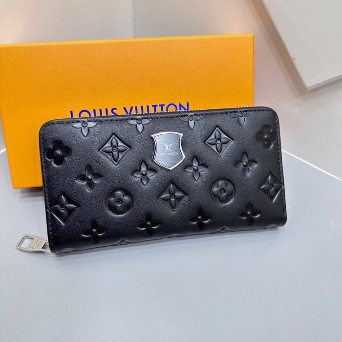 Clutch bag Louis Vuitton Zippy Wallet Black Size 19x10cm