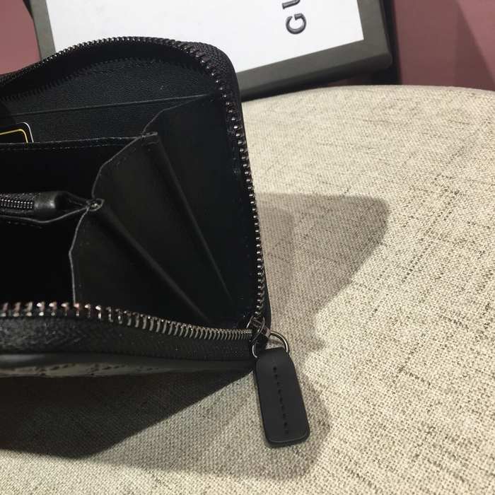 Clutch bag zip around wallet Black Size 19x10cm