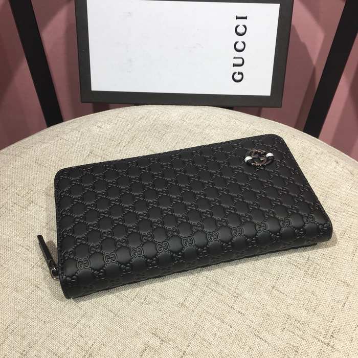 Clutch bag zip around wallet Black Size 19x10cm
