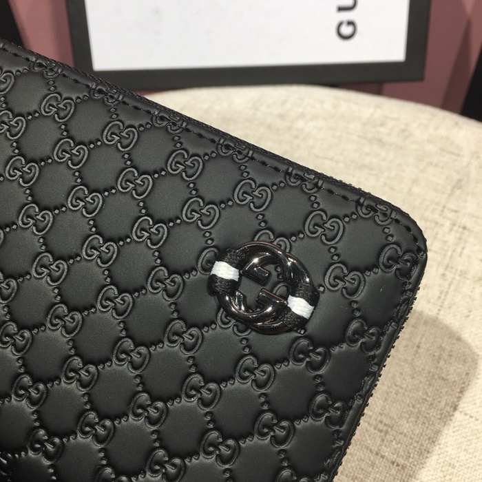 Clutch bag zip around wallet Black Size 19x10cm