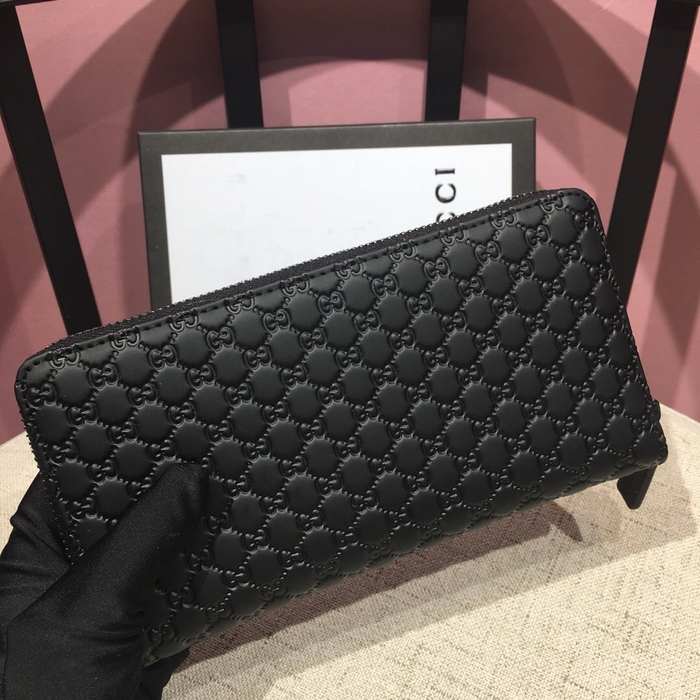 Clutch bag zip around wallet Black Size 19x10cm