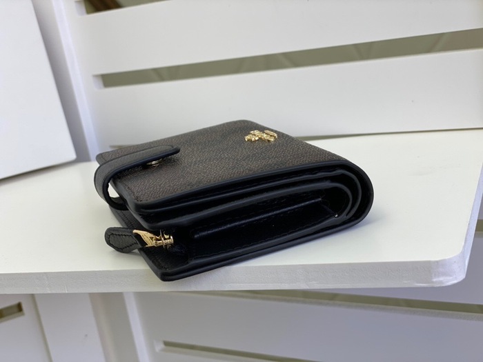 Men's wallet Coach long women's wallet Brown Size 13.5x9x3cm