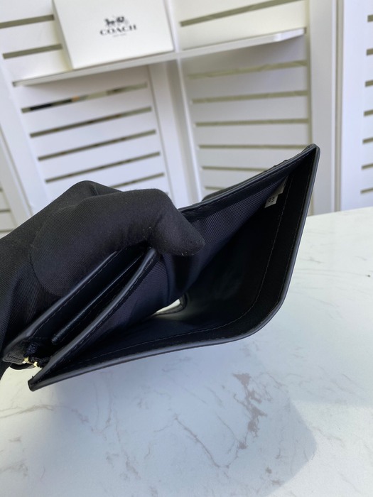 Men's wallet Coach long women's wallet Brown Size 13.5x9x3cm