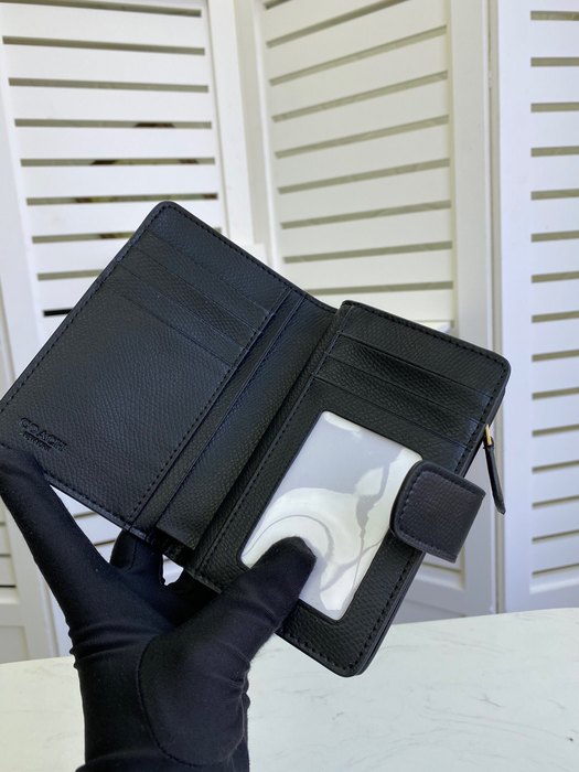 Men's wallet Coach long women's wallet Brown Size 13.5x9x3cm