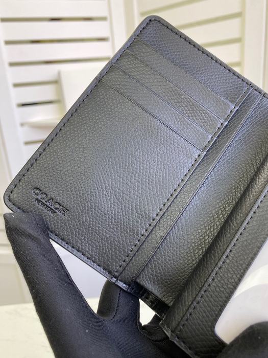 Men's wallet Coach long women's wallet Brown Size 13.5x9x3cm