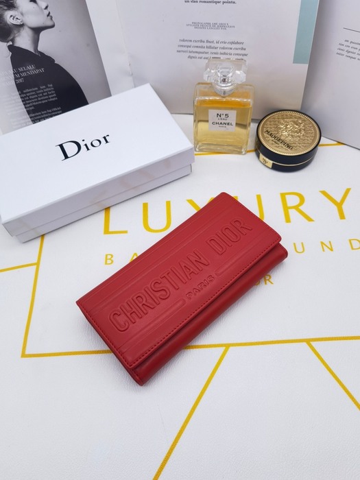 Men's wallet Dior long wallet Red
