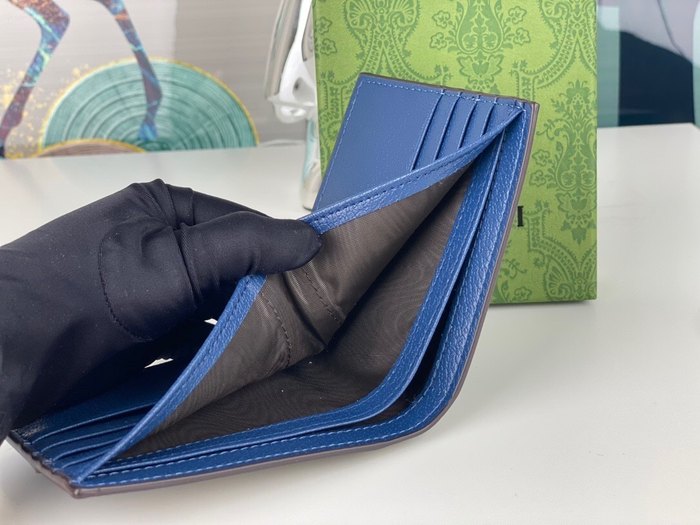 Men's wallet Gucci Blue Size 11x9cm
