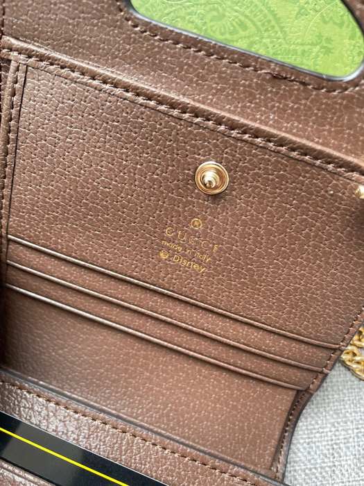 Men's wallet Gucci Brown Size 11.5x12.5x2.5cm