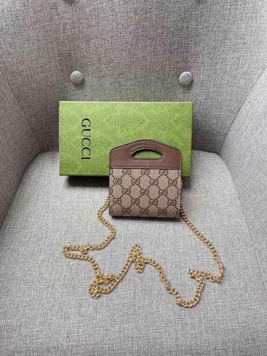 Men's wallet Gucci Brown Size 11.5x12.5x2.5cm