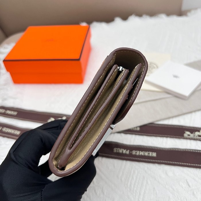 Men's wallet Hermes Constance Beige Size 14x12cm